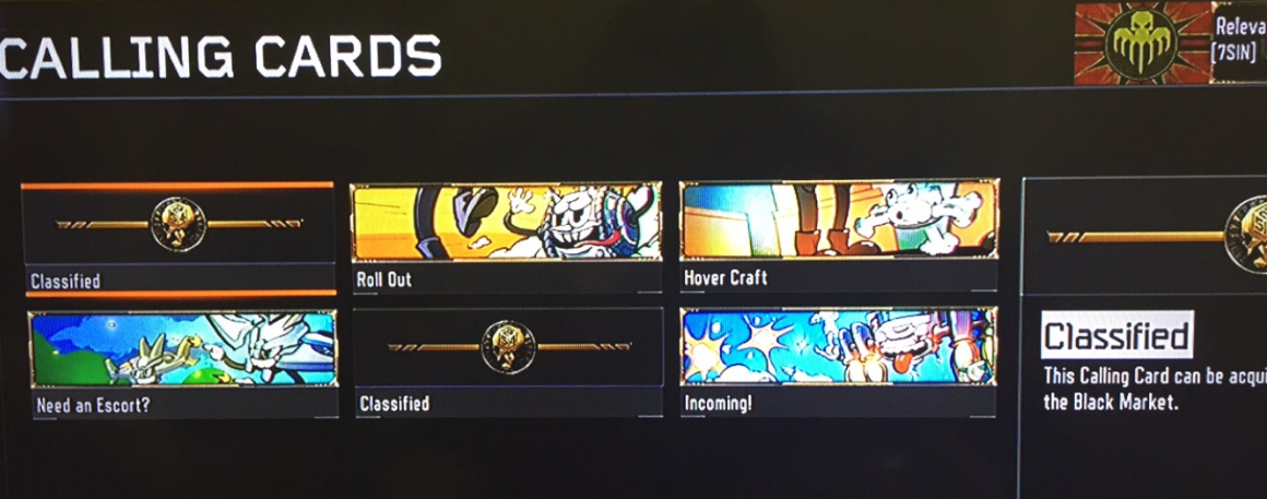 Black Ops 3 All Black Market Calling Cards Se7ensins Gaming Community 3821