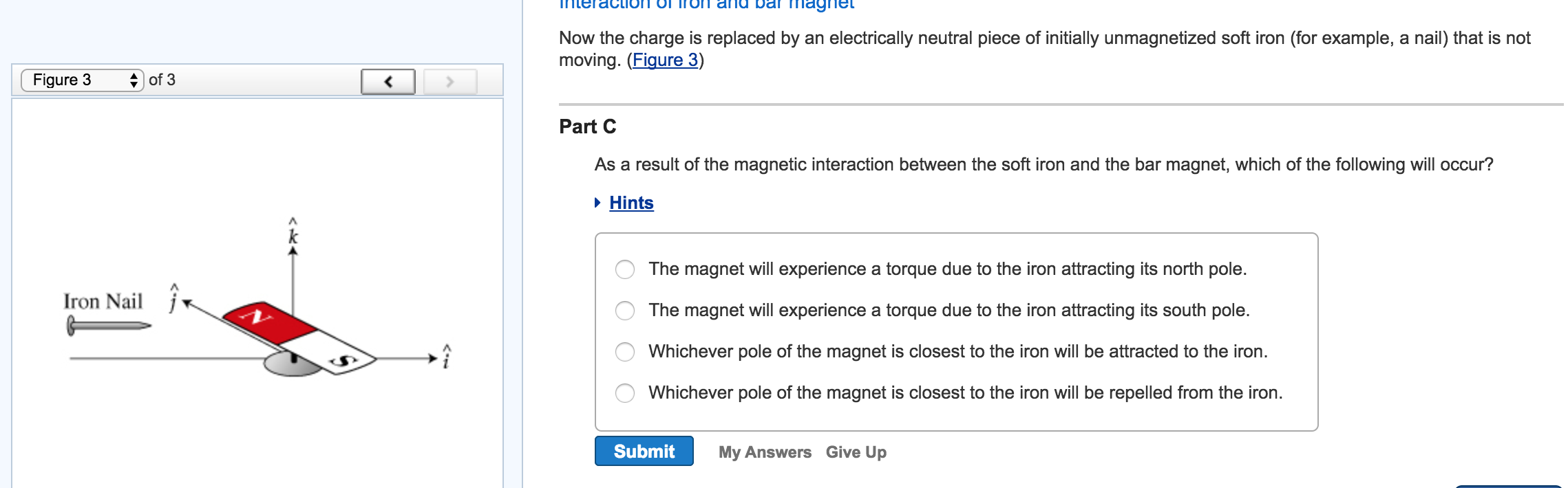 Solved Forces between a Charge and a Bar Learning