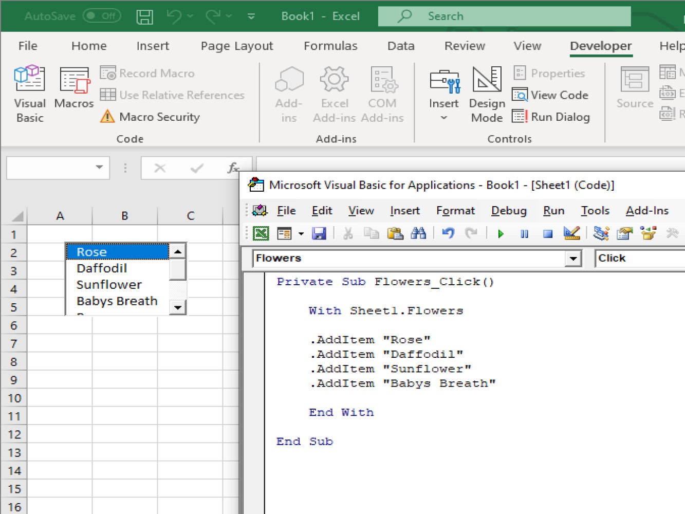 Creating An Excel VBA ListBox 500 Rockets Marketing