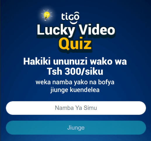 [2-click] TZ | Lucky Quiz (Tigo)