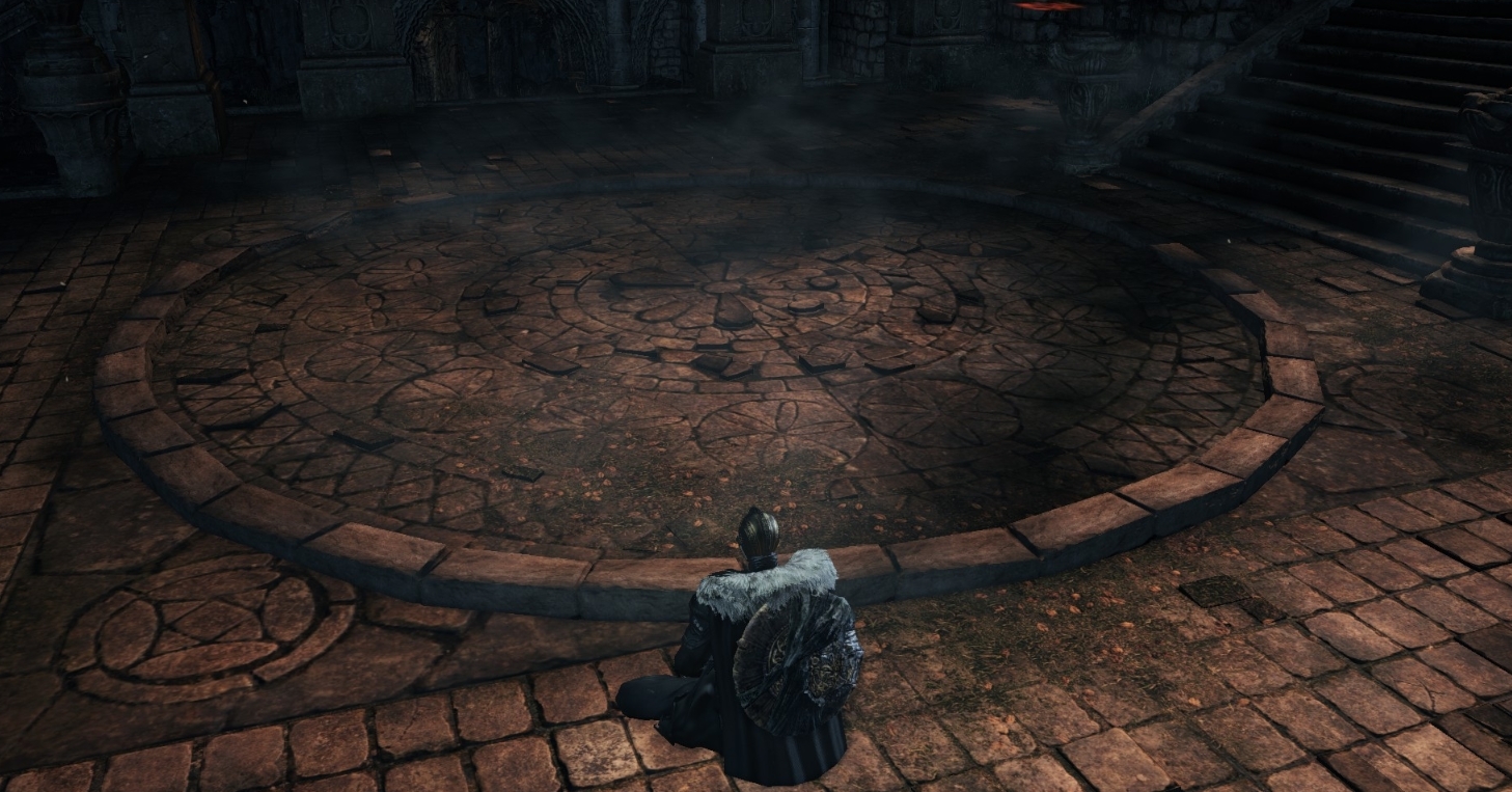 On the left, the pillars Reddit thought to have ties to the Elden Ring