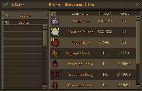 Gravemaw Drops