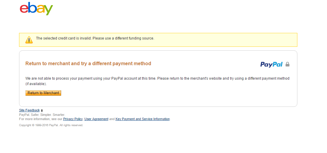 Unable to perform a transaction : r/paypal