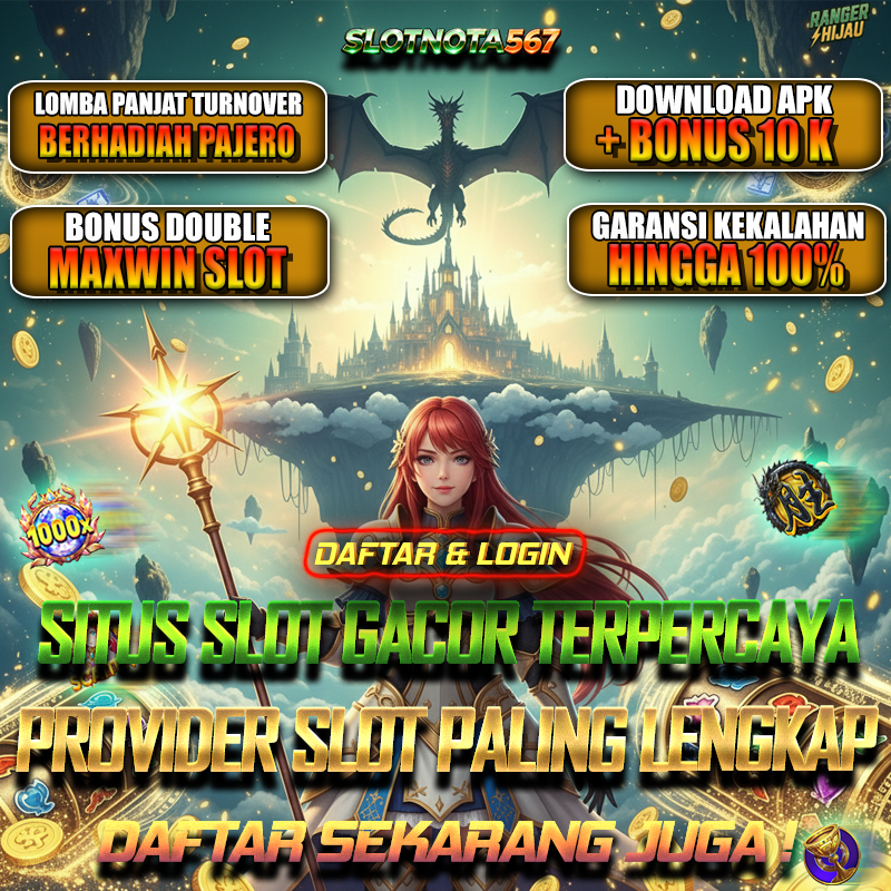 SLOTNOTA567 Tautan Daftar Slot Online Fitur Scatter Hitam Pembawa Keberuntungan, Kolaborasi Slot777 Gacor
SLOTNOTA567 Tautan Daftar Slot Online Fitur Scatter Hitam Pembawa Keberuntungan, Kolaborasi Slot777 Gacor