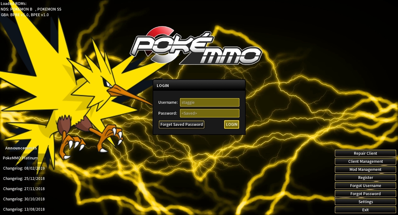 PokeMMO 2019 Download w/Roms 