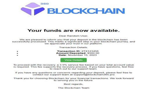 ✔️ Blockchain Deposit Letter Inbox To All 2025 ☑️