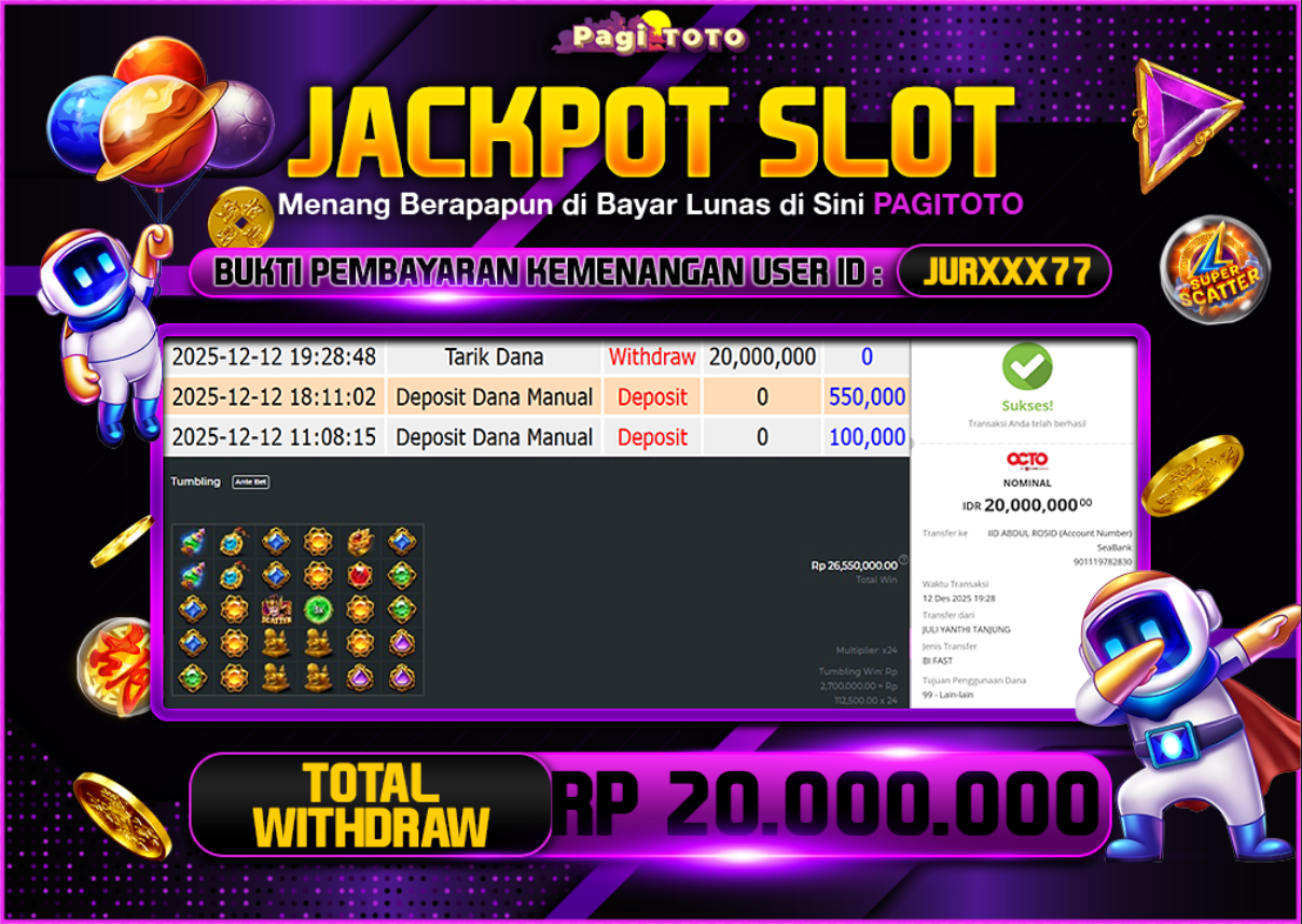 HAPPY JACKPOT MEMBER PAGITOTO SLOT GATES OF GATOT KACA Rp  20.000.000-, - LUNAS