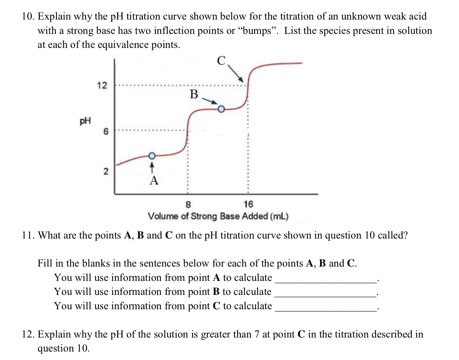 Solved Explain Why The Ph Titration Curve Shown Below Chegg Hot Sex Picture 