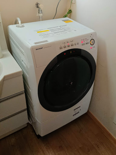 [写真]設置された洗濯機