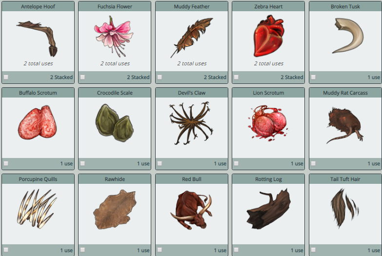 Items Galore! Lioden