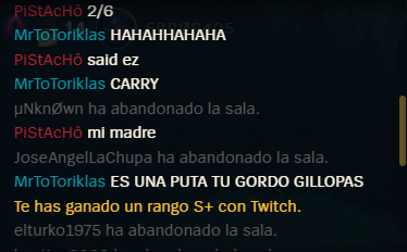 Chat de League of Legends