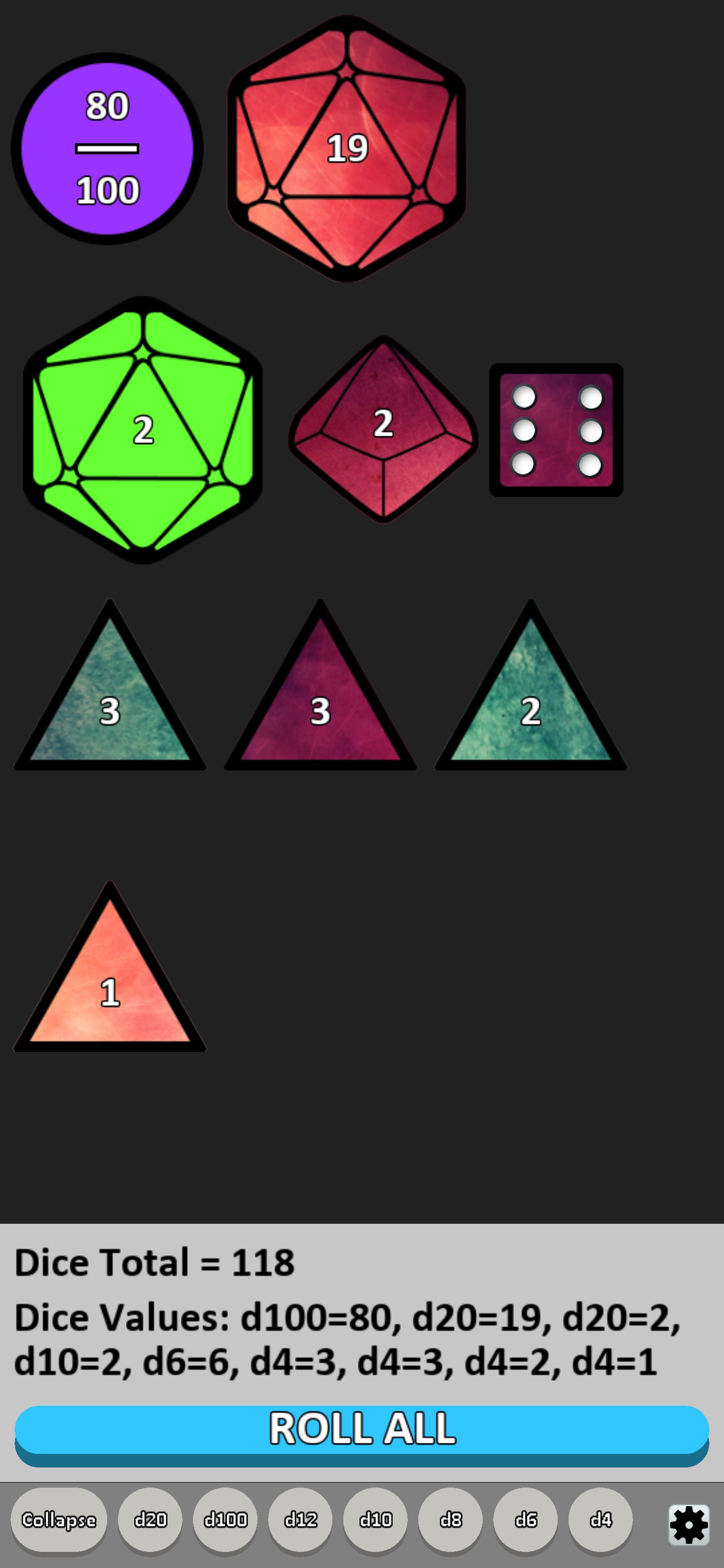 Made requested changes to my dice rolling app. Looking for more ...