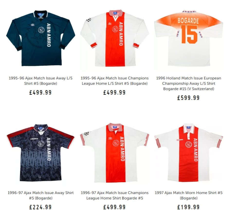 alleen teugels springen Buitenspel: Bogarde biedt gedragen shirts van Ajax en Oranje aan op  internet - Voetbalprimeur