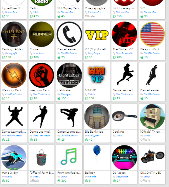 2015 Oder Roblox Acc Lots And Lots And Lots Of Gamepasses - platinum five roblox