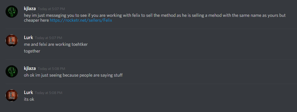 Felix Is Reselling Methods That Were Leaked - 