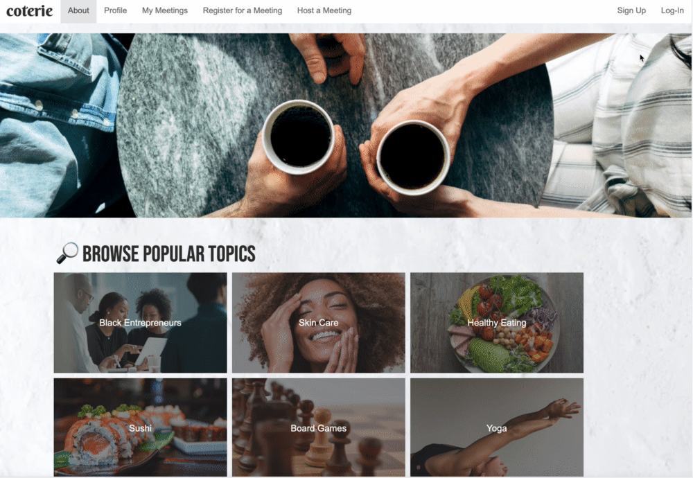 Image from Gyazo of Coterie