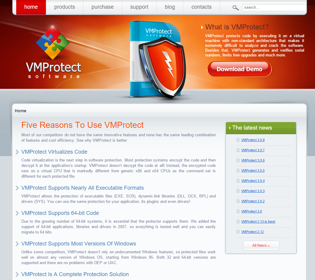 Support protect. VMPROTECT. VMPROTECT Demo number code Key.