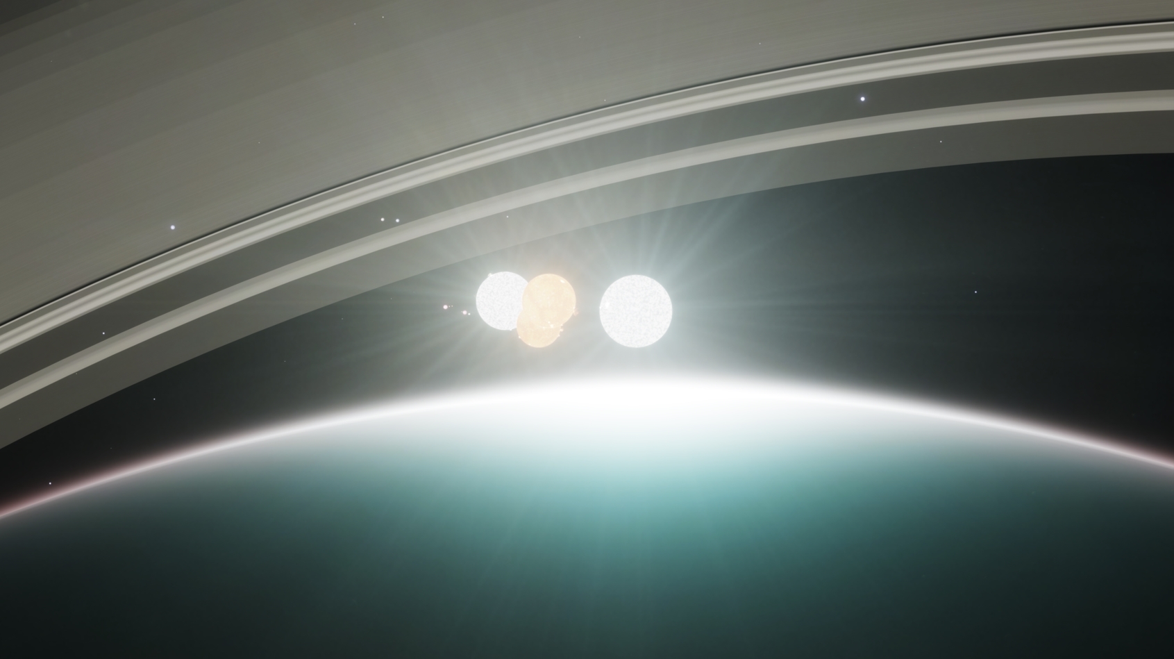 view from gas giant