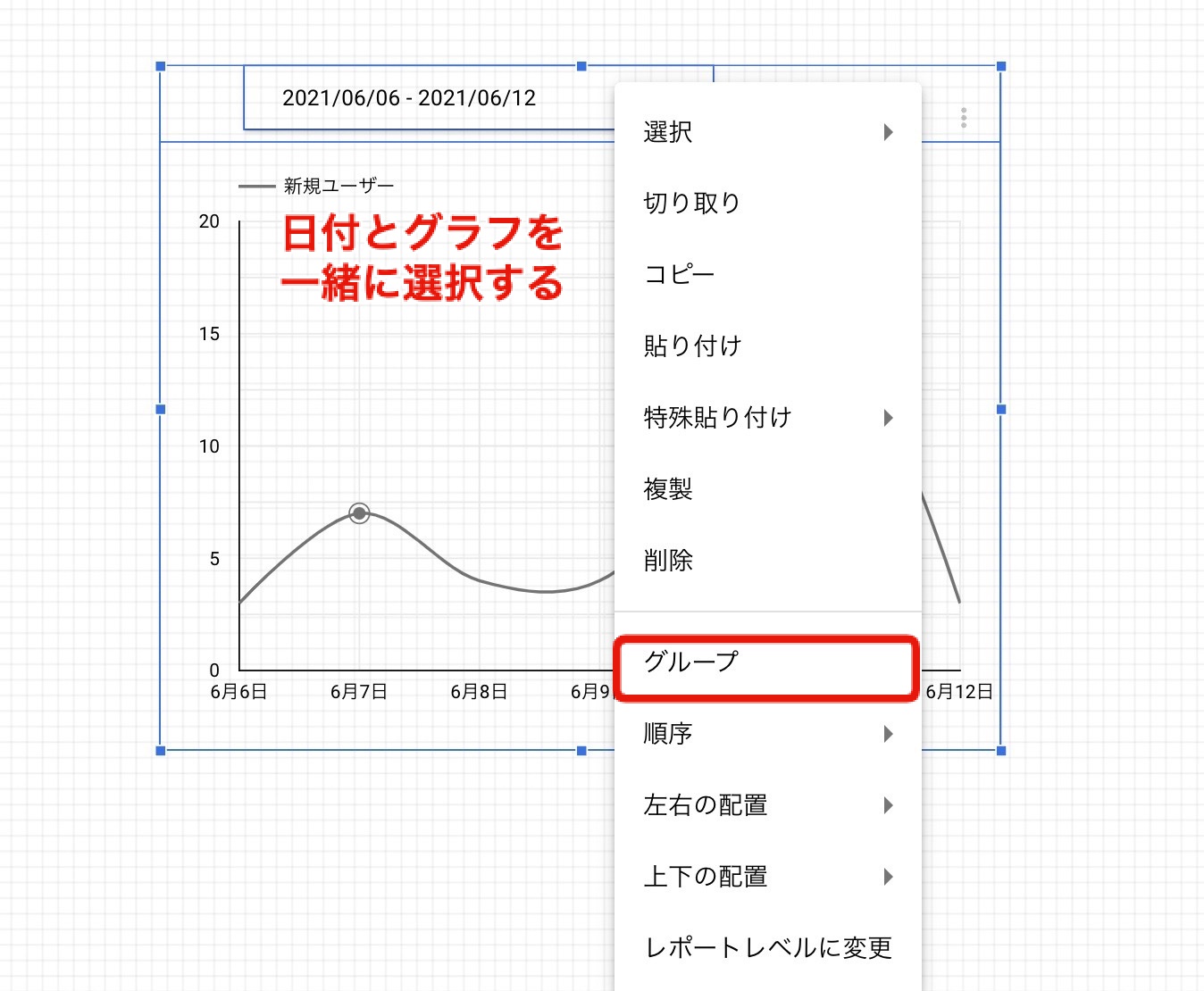 Googleデータポータルの期間グラフを比較する方法 グラフの使い方を解説