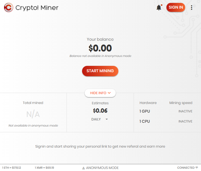 bitcoin mining cpu numai