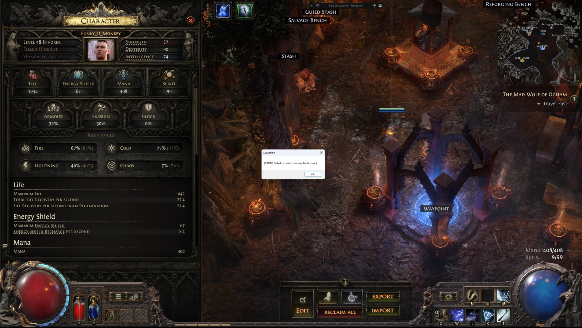 Early access bug reports d3d12 failed to create resource for