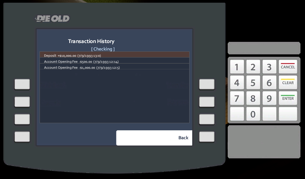Transaction history