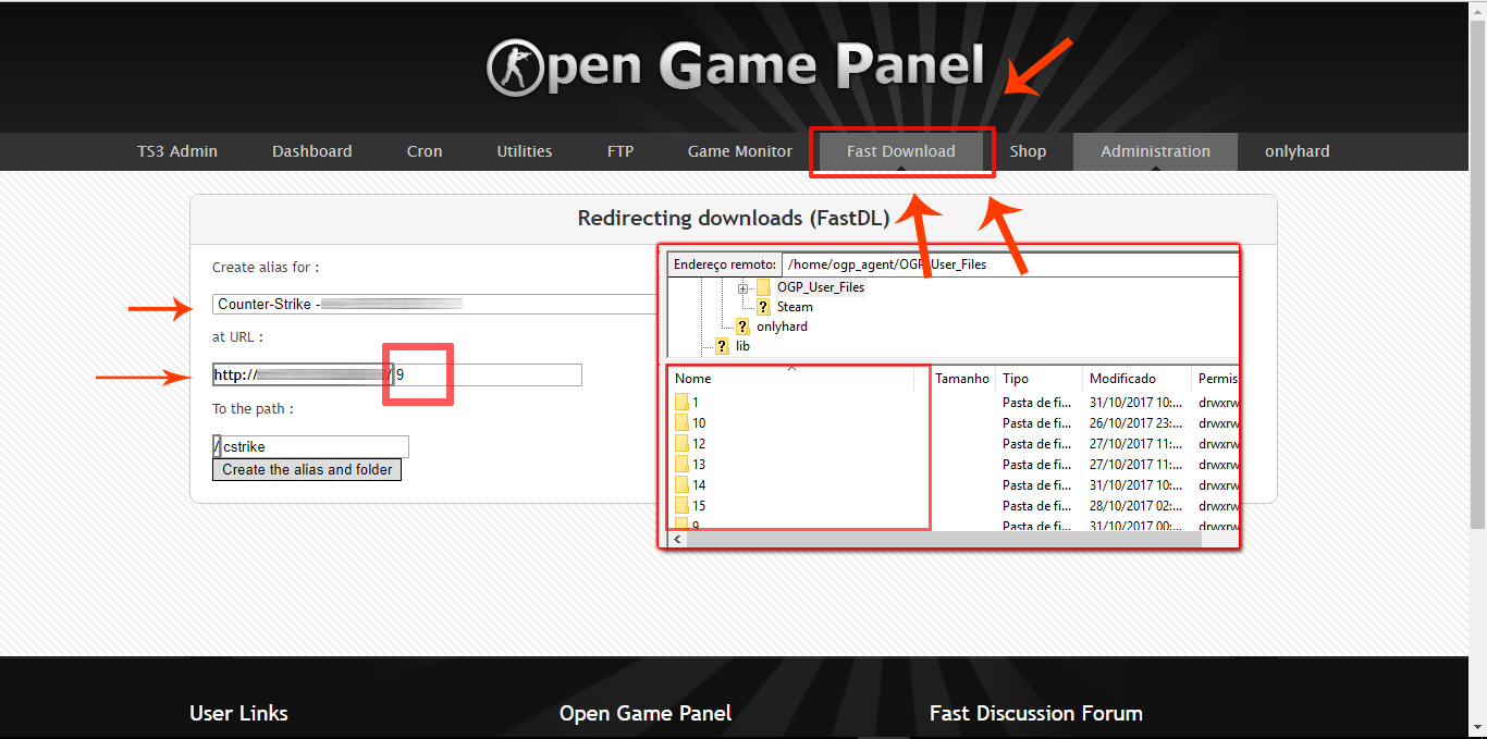 Фаст форум. Open game Panel. Опен мод. OGP Panel. OPENGAME Panel пример.