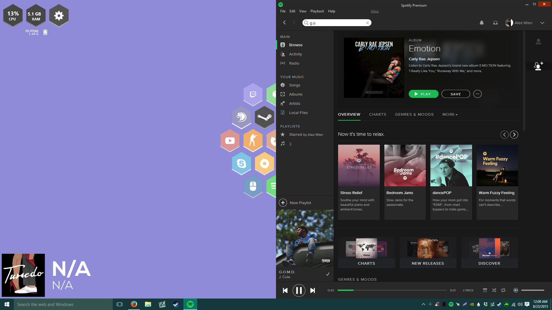why is my monstercat visualizer so small