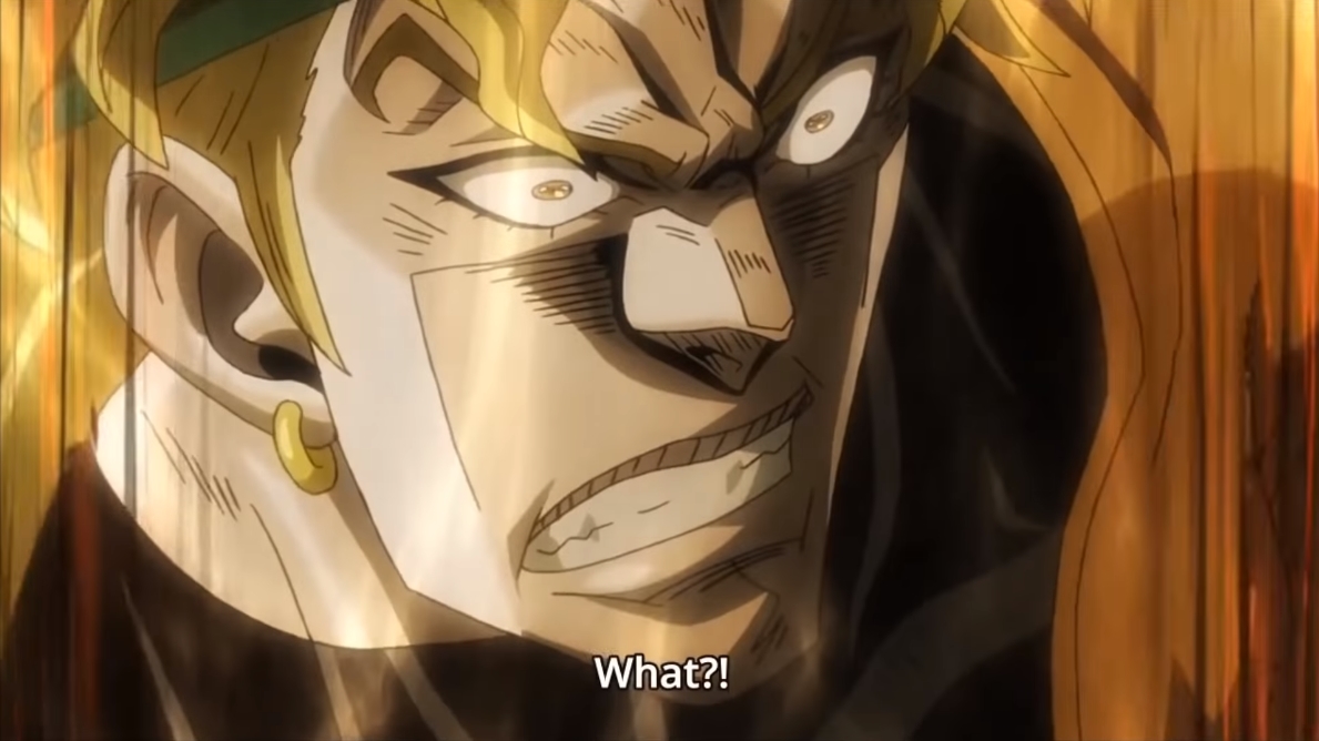 Dio Whn He Finds Out Giorno Stayed Up Past His Bedtime