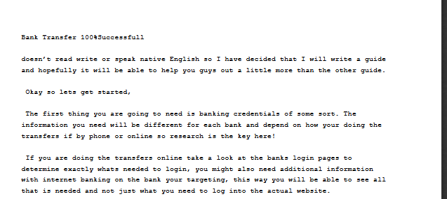 100% successful Bank transfers Methods - 10$❤️Fresh-Method✔️-High-Quality-PDF-✔️Latest-