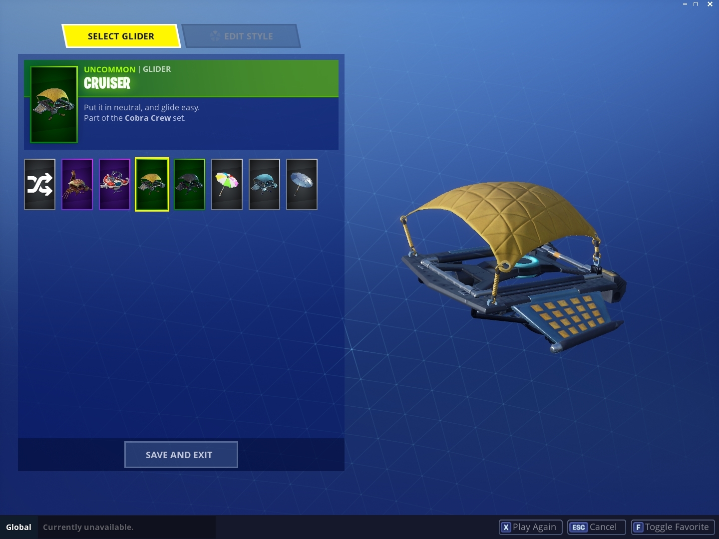 Fortnite cobra glider