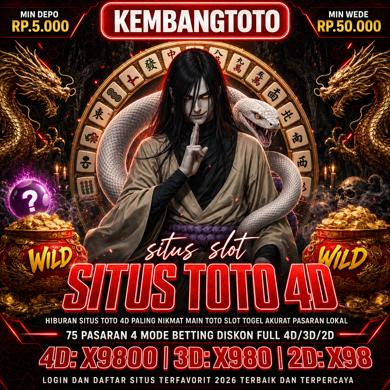 KEMBANGTOTO : Susunan Pengurus Situs Toto 4D Tiada Tara Main Toto Slot Togel Akurat Pasaran Lokal