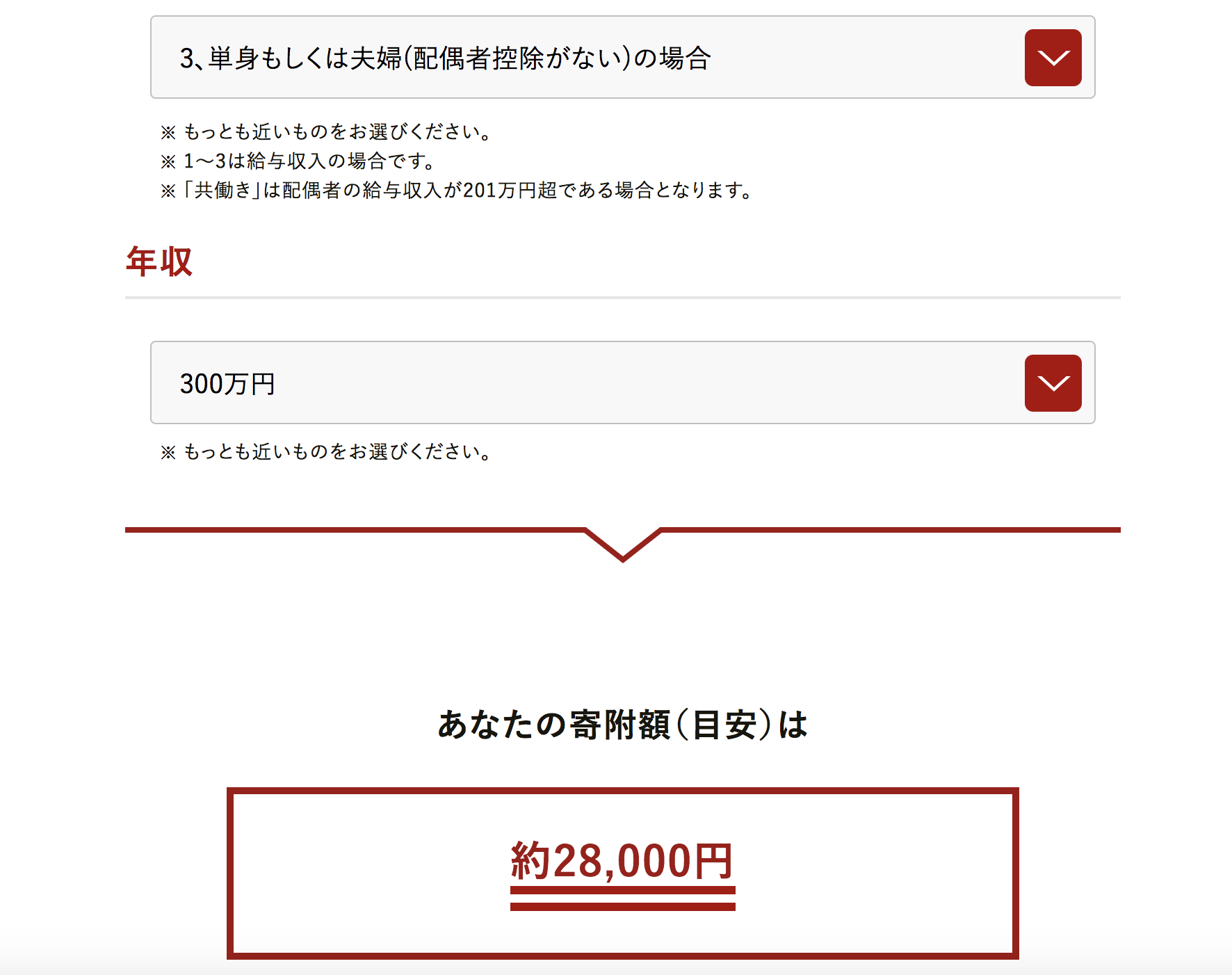 ふるさと納税限度額