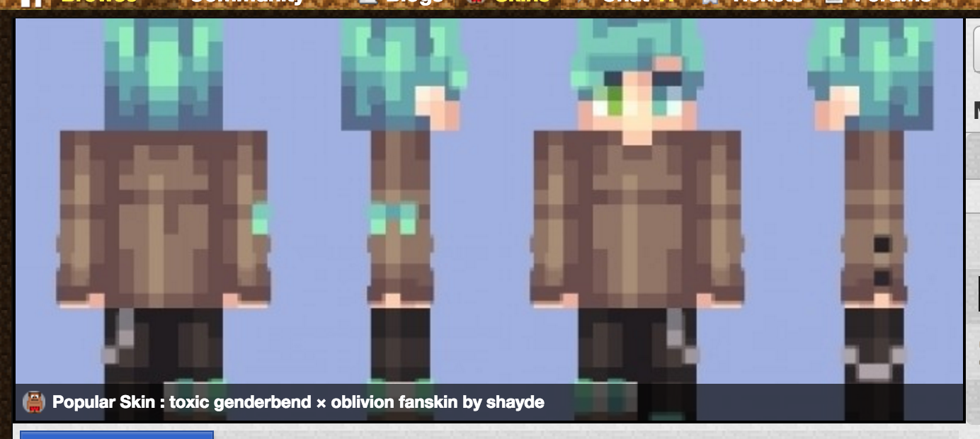 toxic genderbend × oblivion fanskin Minecraft Skin