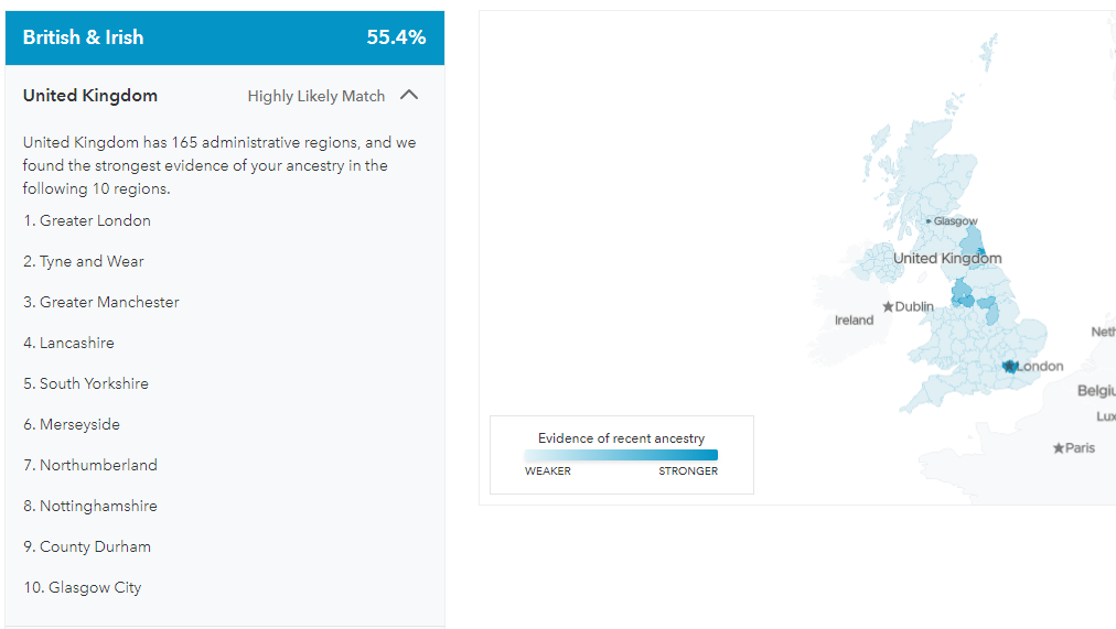 My results + Report maps : r/23andme