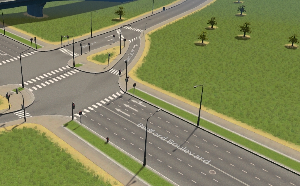 How can I make a right turn lane like this? : r/CitiesSkylines