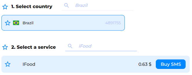 purchasing Brazilian number
