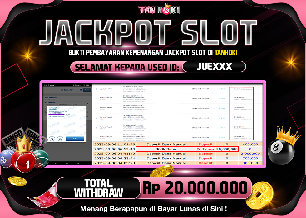 TANHOKI JACKPOT SLOT MAHJONG WAYS 2 Rp.20.000.000,- LUNAS