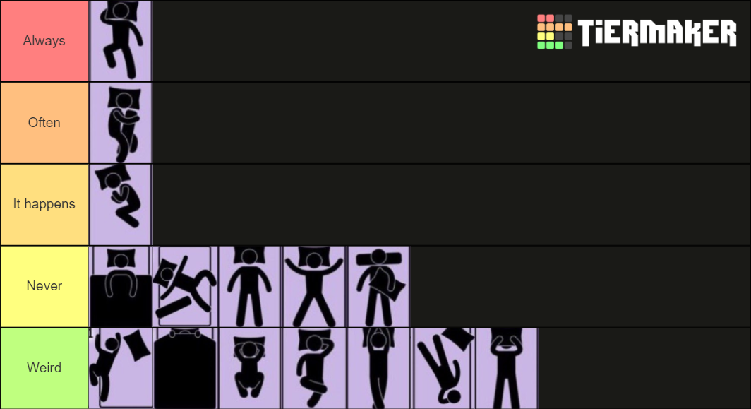 Sleeping Positions Rank Tier List - Off Topic - Steam Gamers Community