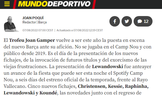Los medios no llaman al spotify camp nou por su nuevo nombre