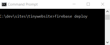 Firebase deploy