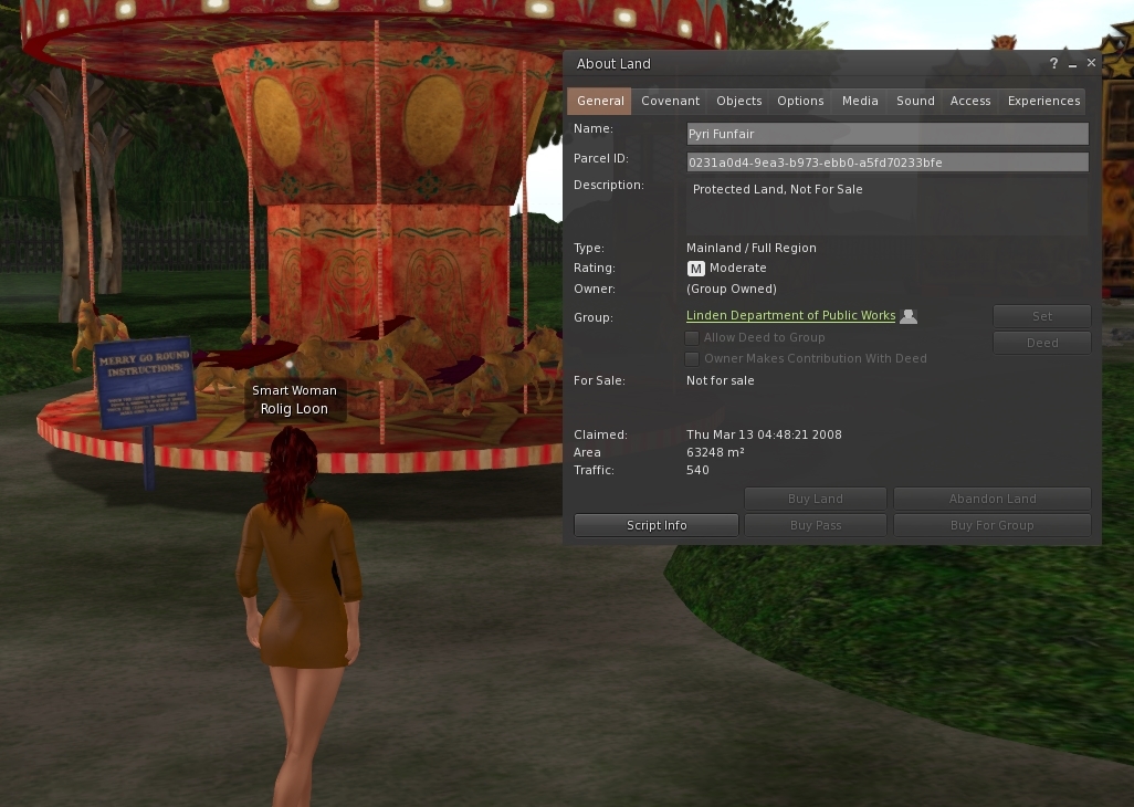 Land Land Second Life Community