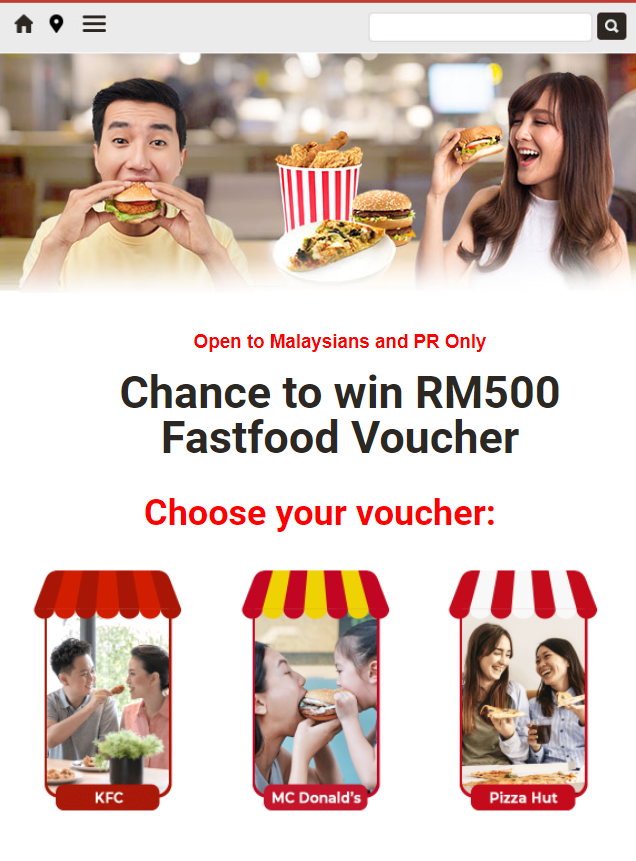 [SOI] MY | Fastfood RM500 Voucher