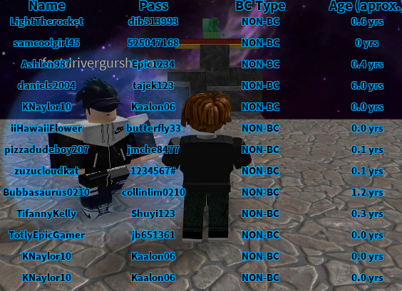 Account Dump With Robux - SLG 2020