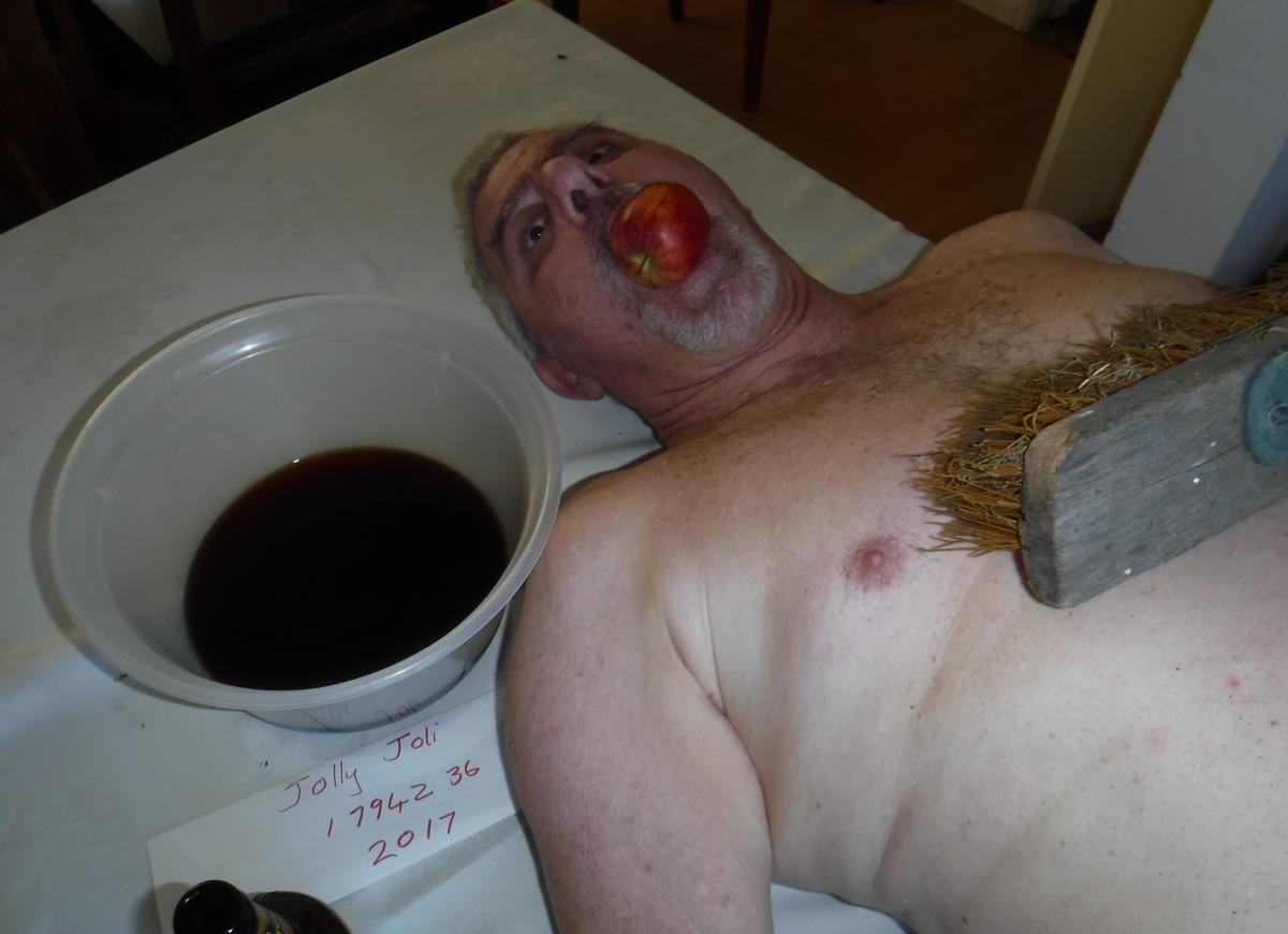 Enema with turkey baster