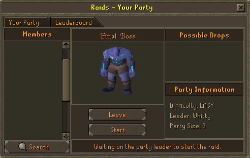 Pantheon Raid Party