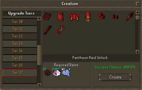 Tier 17 Raid Unlock and Pantheon Gear