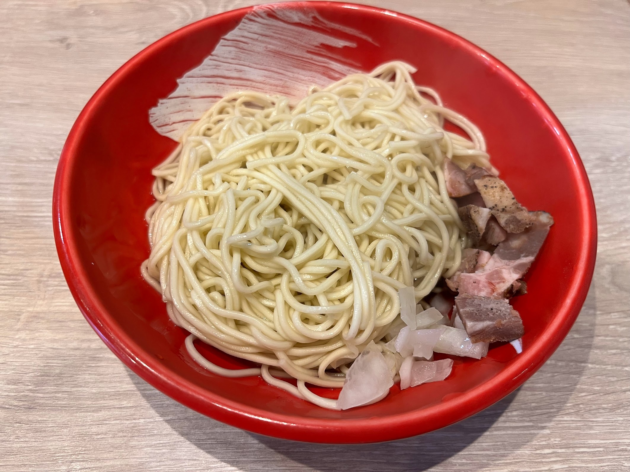 川崎・とりが 味付き替え玉・煮干し230円(2024年3月)