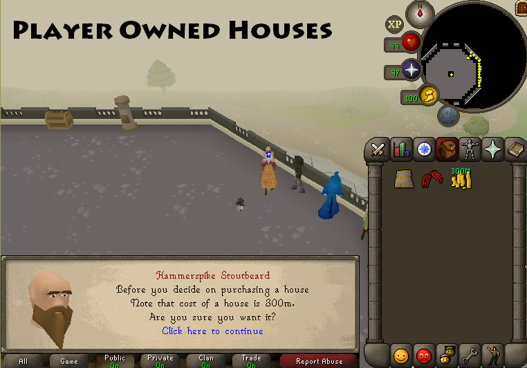 Player owned houses