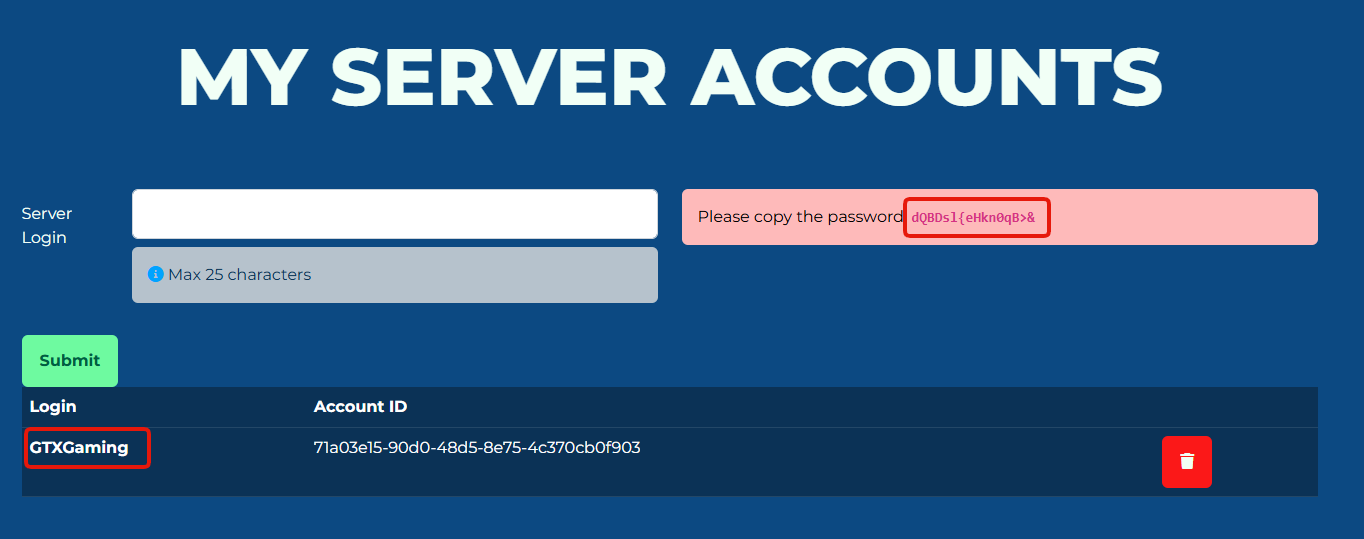 Trackmania dedicated server login setup